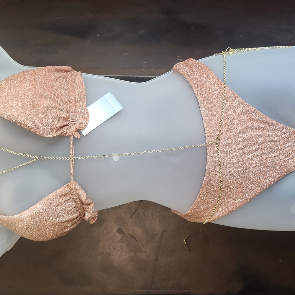 Sparkling Peach Bikini Set